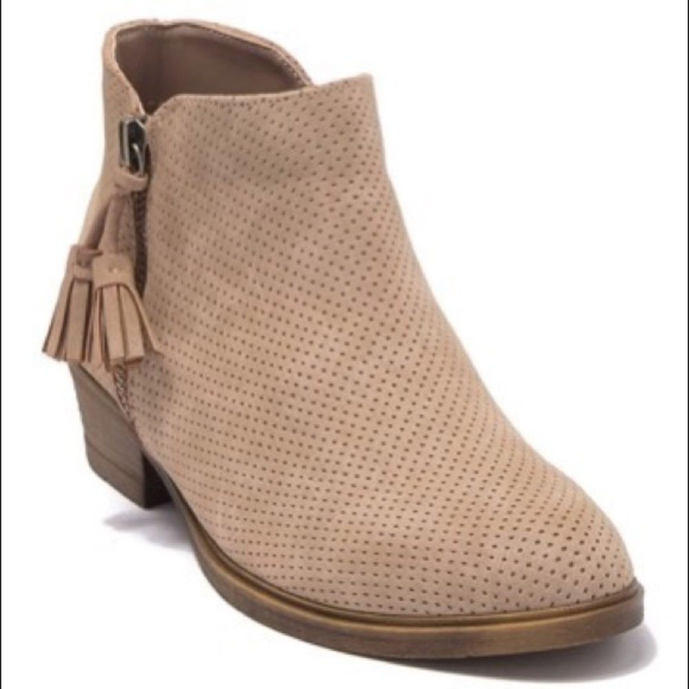 Harper Canyon - Tan Perforated Bootie for Girls